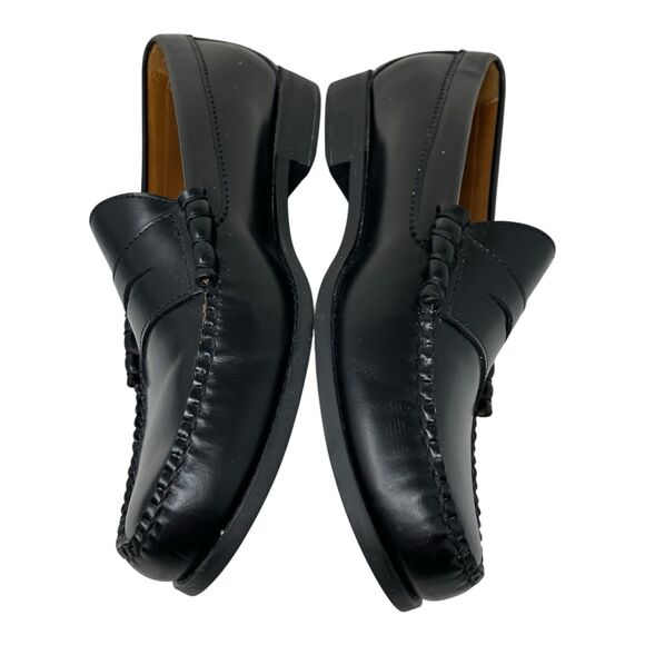 J Crew Camden Penny Loafers Mens 10.5 Black Leather Career Wedding Shoes AV166 main image 8